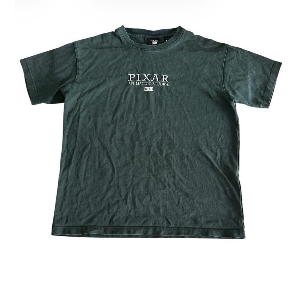 Kith x Pixar Logo Tee Size Medium Green T-Shirt Collab Limited Edition Disney